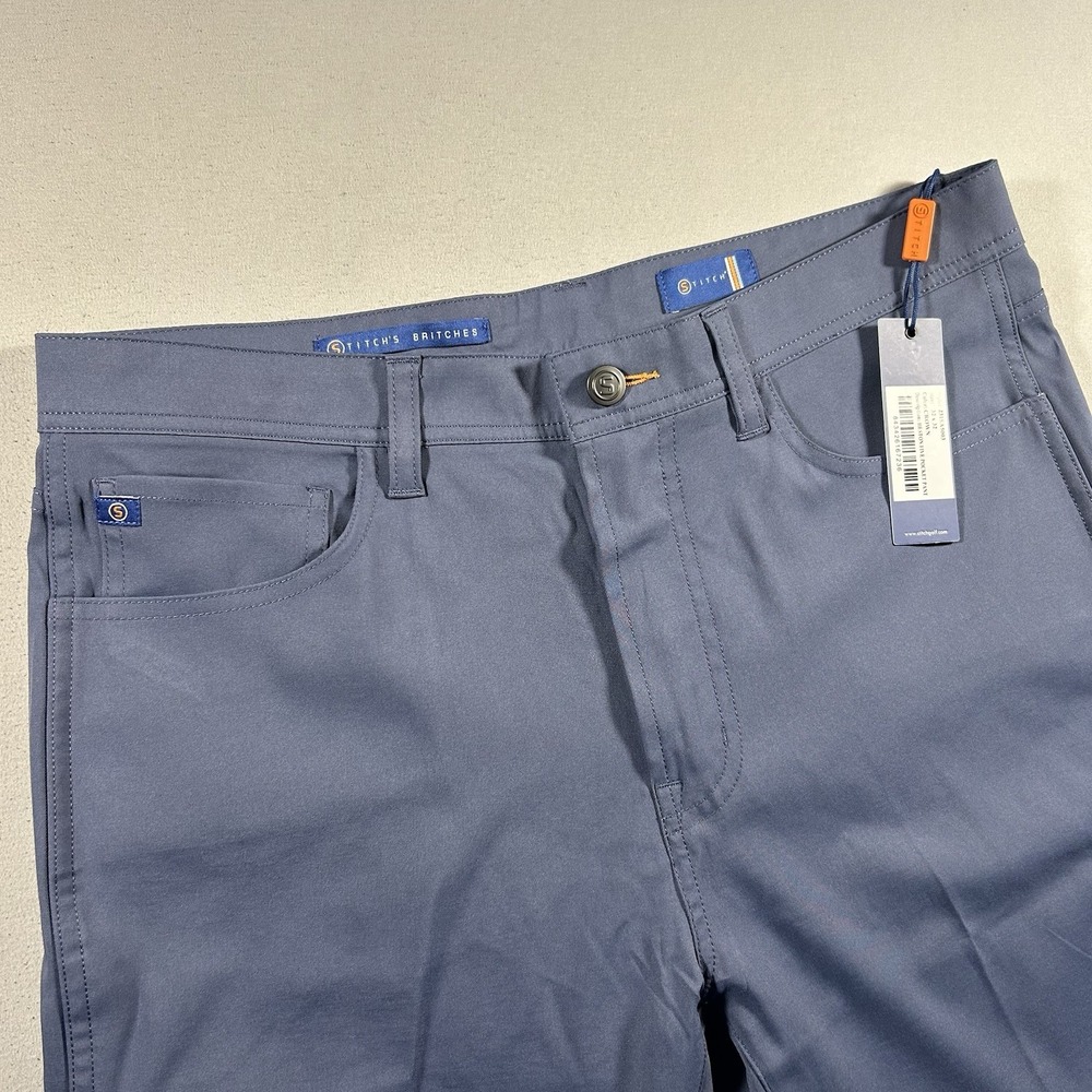 STITCH Golf Britches Heston Five Pocket Pants Mens 32x32 Blue 231SA5003 NWT